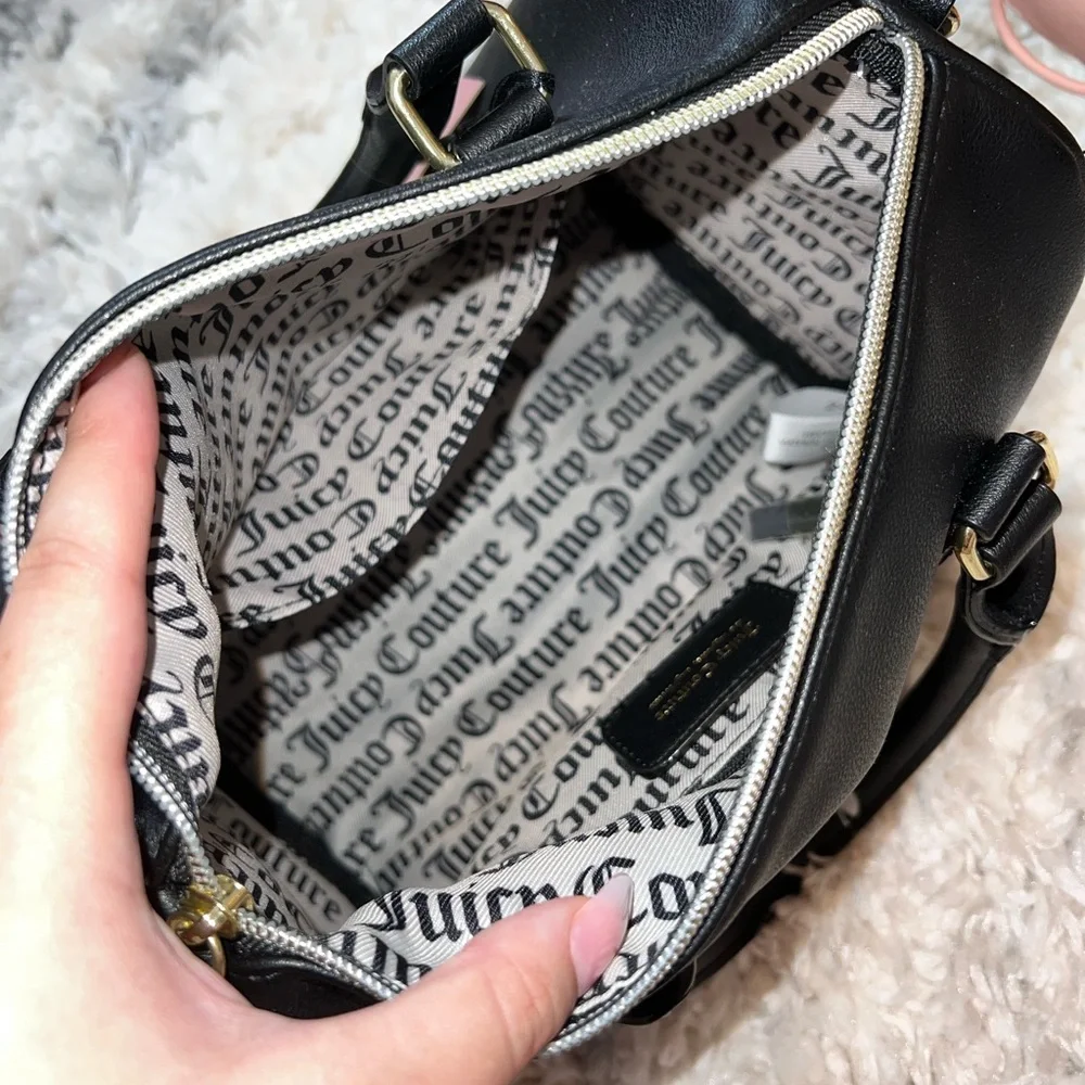 Juicy Couture Obsession Black Rhinestones Satchel NWT - Picture 3 of 8